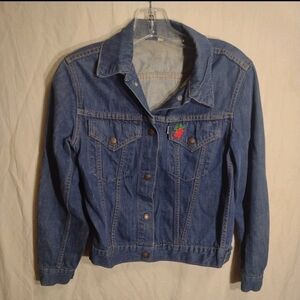 Vintage Levi’s Blue Jean Jacket “Levi’s For gals” Size S Denim Levis Snap Teen